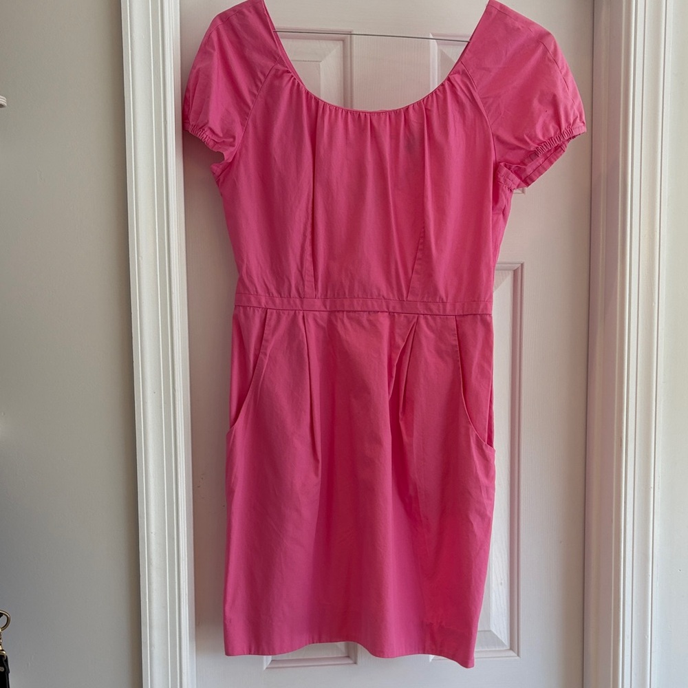 J. Crew Pink Short Sleeve Dress